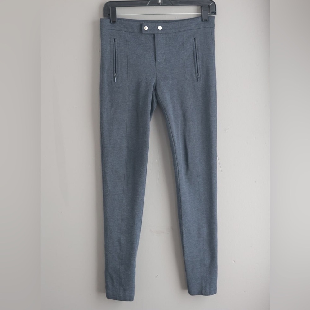 VINCE Charcoal Grey Trouser‎ Pants Skinny Zip Pocket Women's Size 2 Office Siren